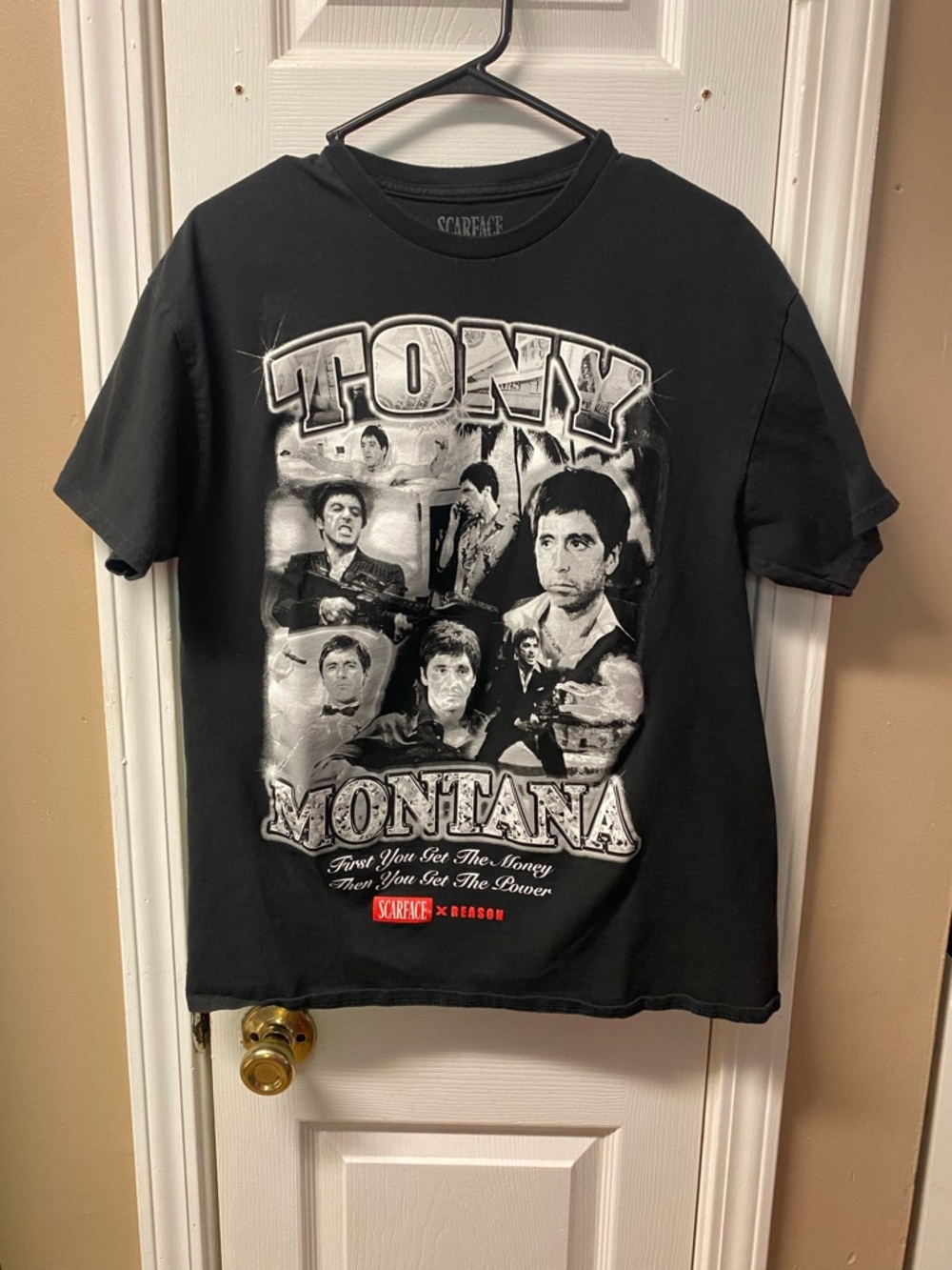 Tony Montana Graphic Short Sleeve Tee - Black